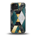 cadmium gold marble back phone cover | glass case for iphone 13 mini