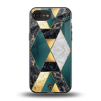 cadmium gold marble back phone cover | glass case for iphone 16e