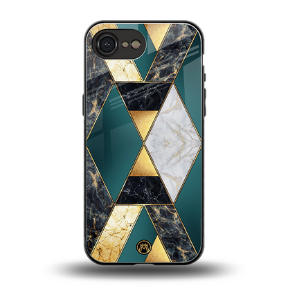 cadmium gold marble back phone cover | glass case for iphone 16e