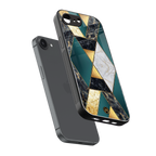 cadmium gold marble back phone cover | glass case for iphone 16e