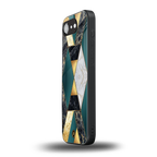 cadmium gold marble back phone cover | glass case for iphone 16e