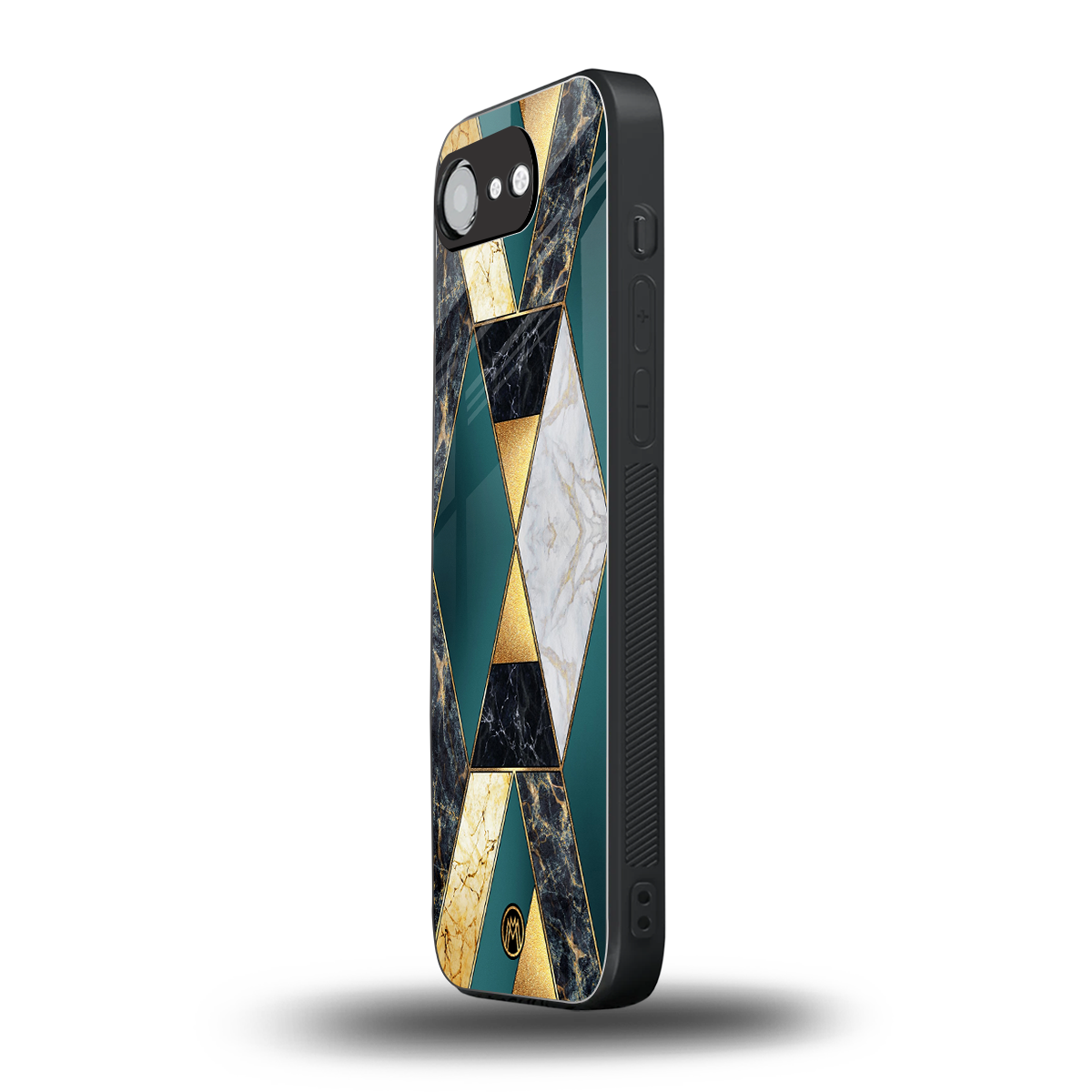 cadmium gold marble back phone cover | glass case for iphone 16e