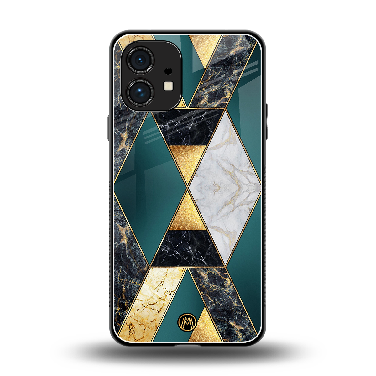 cadmium gold marble back phone cover | glass case for nothing phone 1