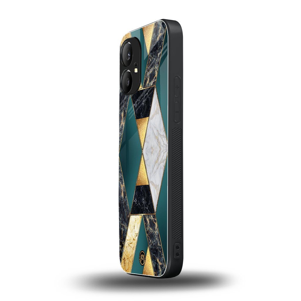 cadmium gold marble back phone cover | glass case for nothing phone 1