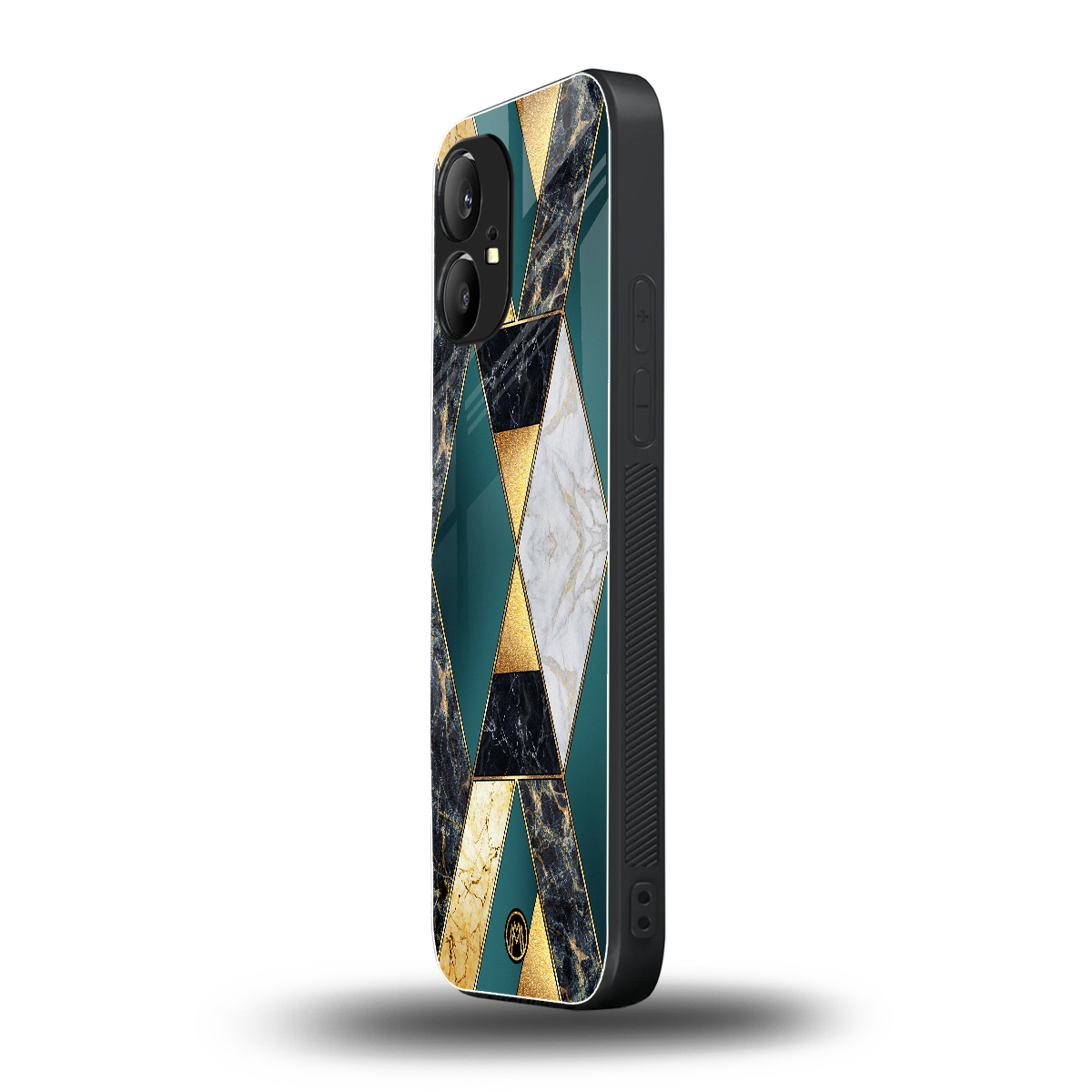 cadmium gold marble back phone cover | glass case for nothing phone 1