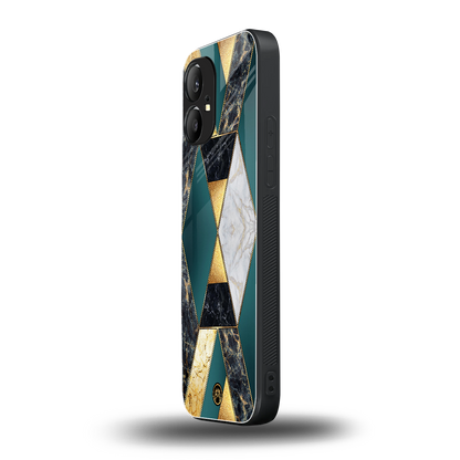 cadmium gold marble back phone cover | glass case for nothing phone 1