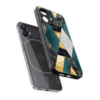cadmium gold marble back phone cover | glass case for nothing phone 2