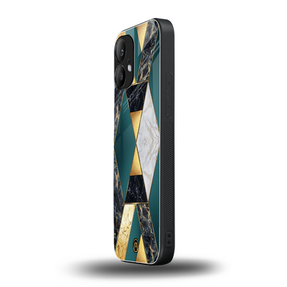 cadmium gold marble back phone cover | glass case for nothing phone 2