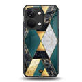 cadmium gold marble back phone cover | glass case for oneplus nord 3