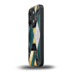 cadmium gold marble back phone cover | glass case for oneplus nord 3