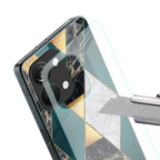 cadmium gold marble back phone cover | glass case for oneplus nord 3