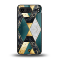 cadmium gold marble back phone cover | glass case for oneplus nord 4