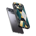 cadmium gold marble back phone cover | glass case for oneplus nord 4