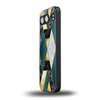 cadmium gold marble back phone cover | glass case for oneplus nord 4