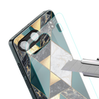 cadmium gold marble back phone cover | glass case for oneplus nord 4