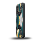 cadmium gold marble back phone cover | glass case for oneplus nord ce 4 lite