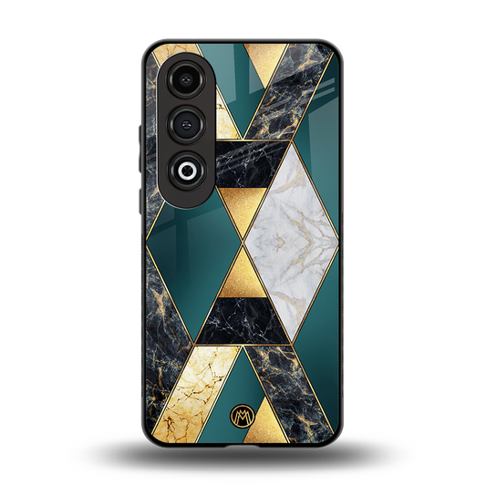 cadmium gold marble back phone cover | glass case for oneplus nord ce 4