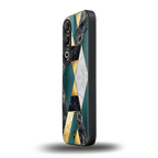 cadmium gold marble back phone cover | glass case for oneplus nord ce 4