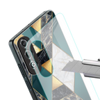 cadmium gold marble back phone cover | glass case for oneplus nord ce 4