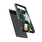 cadmium gold marble back phone cover | glass case for google pixel 6