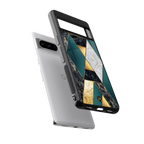 cadmium gold marble back phone cover | glass case for google pixel 8 pro