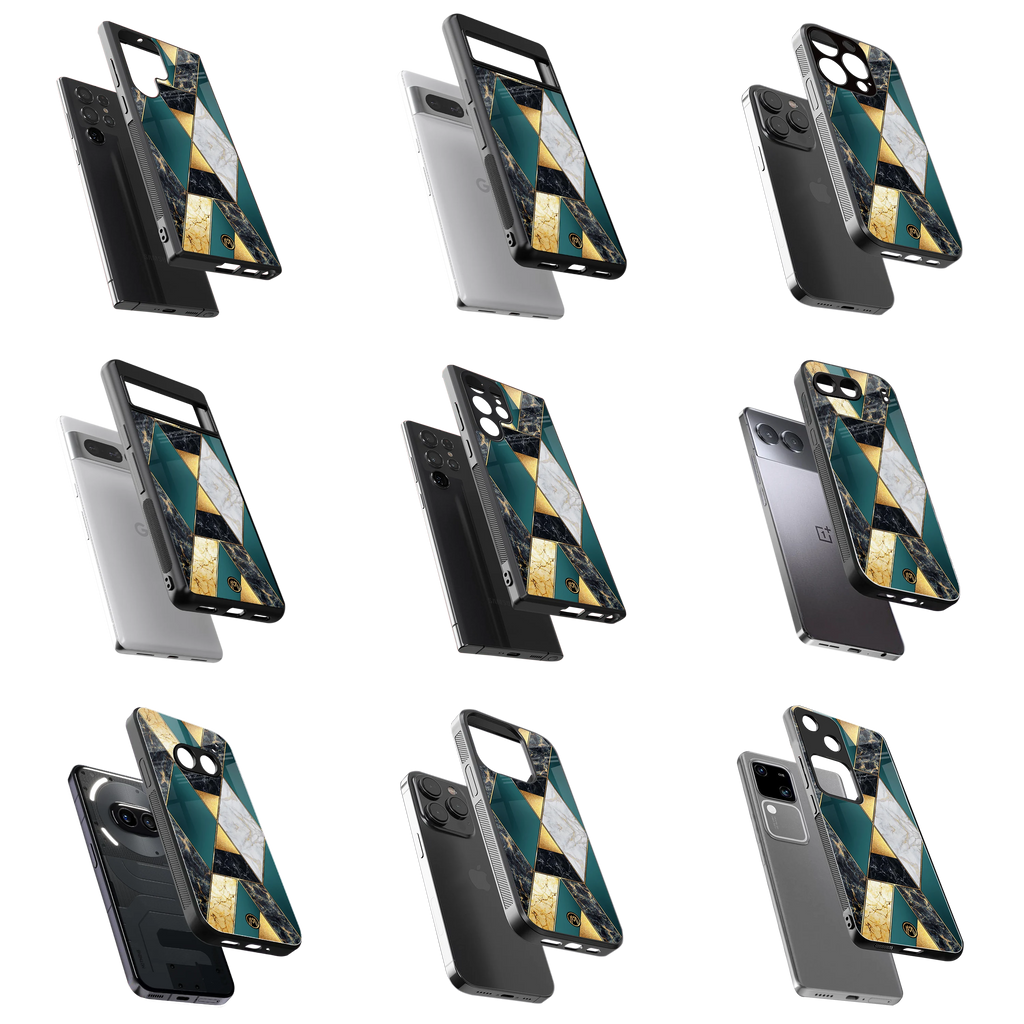 Durable Glass Back Mobile Case for iPhone, Samsung, OnePlus, Google Pixel, Redmi, Vivo, Oppo