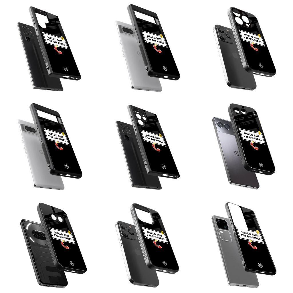 Durable Glass Back Mobile Case for iPhone, Samsung, OnePlus, Google Pixel, Redmi, Vivo, Oppo