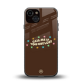 call me back phone cover | glass case for iphone 13