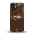 call me back phone cover | glass case for iphone 16 plus