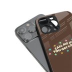 call me back phone cover | glass case for iphone 16 pro