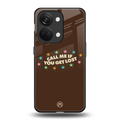 call me back phone cover | glass case for oneplus nord 3