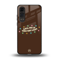 call me back phone cover | glass case for oneplus nord ce 4 lite
