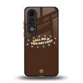 call me back phone cover | glass case for oneplus nord ce 4