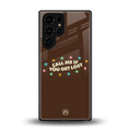 call me back phone cover | glass case for samsung galaxy s25 ultra