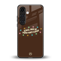 call me back phone cover | glass case for samsung galaxy s23