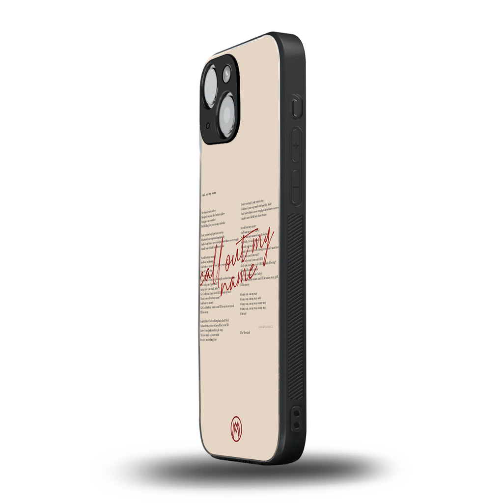 call out my name back phone cover | glass case for iphone 13 mini