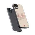 call out my name back phone cover | glass case for iphone 15 plus
