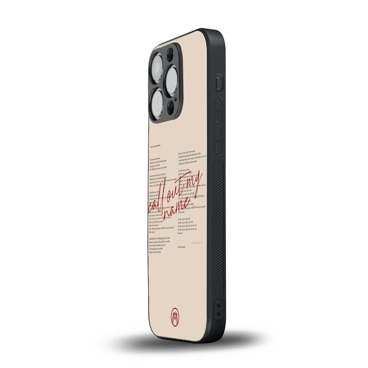 call out my name back phone cover | glass case for iphone 15 pro