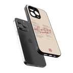 call out my name back phone cover | glass case for iphone 15 pro