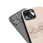 call out my name back phone cover | glass case for iphone 15 pro