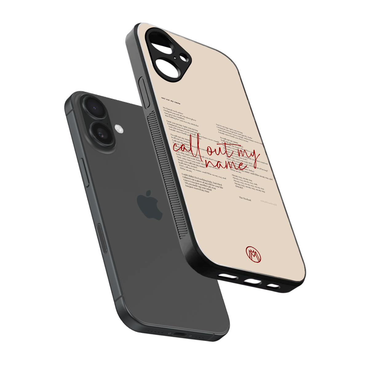 call out my name back phone cover | glass case for iphone 16