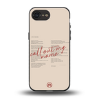 call out my name back phone cover | glass case for iphone 16e