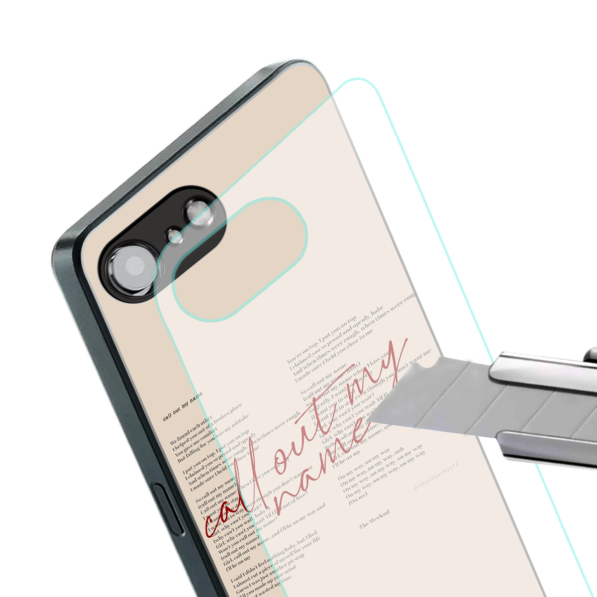 call out my name back phone cover | glass case for iphone 16e