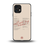 call out my name back phone cover | glass case for nothing phone 1