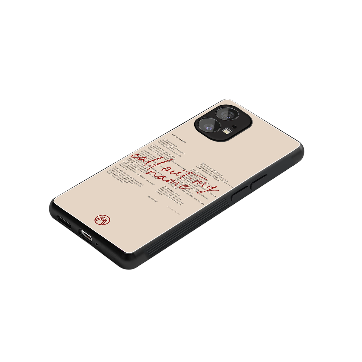 call out my name back phone cover | glass case for nothing phone 1