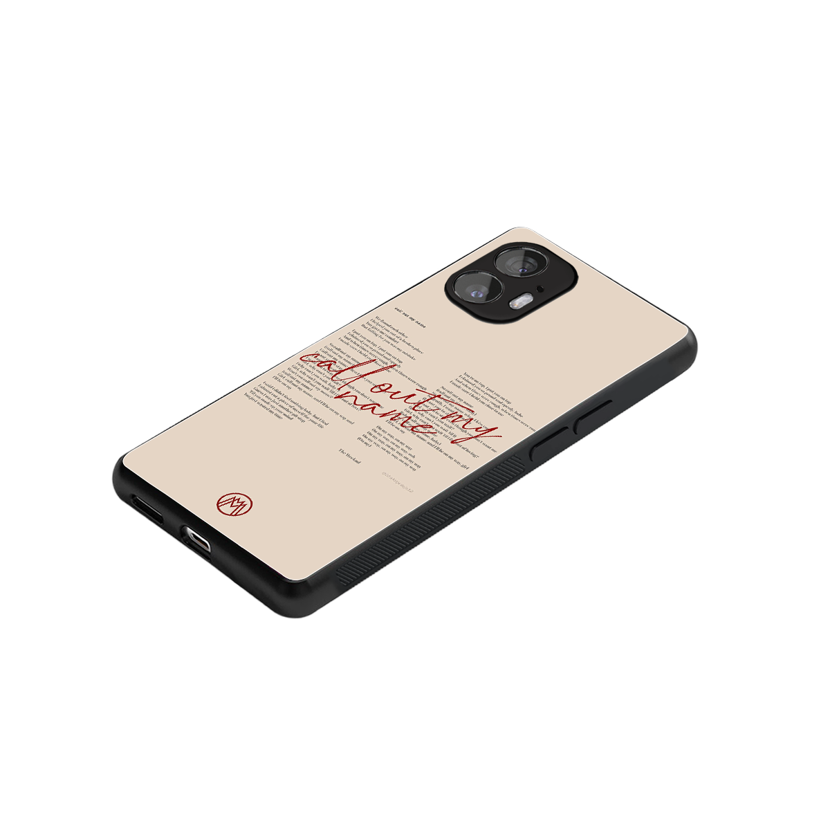 call out my name back phone cover | glass case for nothing phone 2