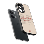 call out my name back phone cover | glass case for oneplus nord 3