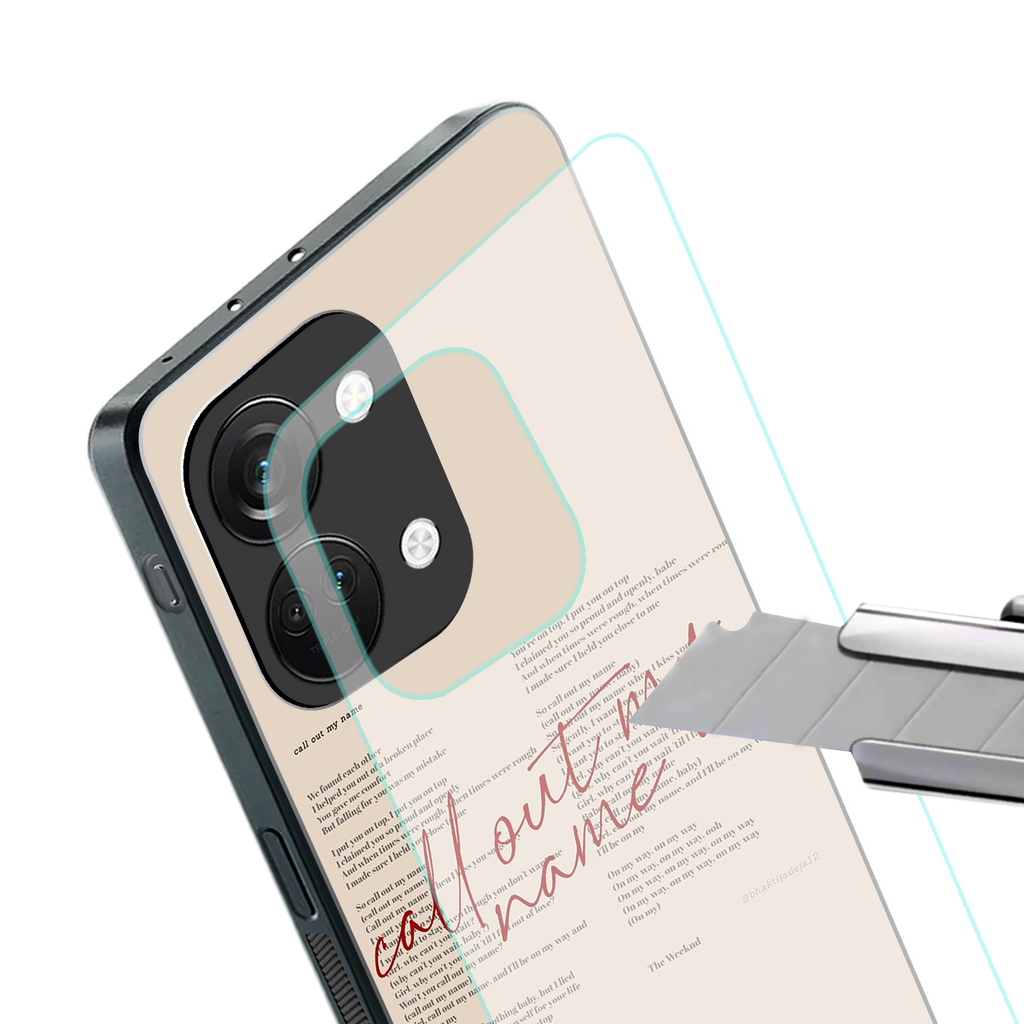 call out my name back phone cover | glass case for oneplus nord 3