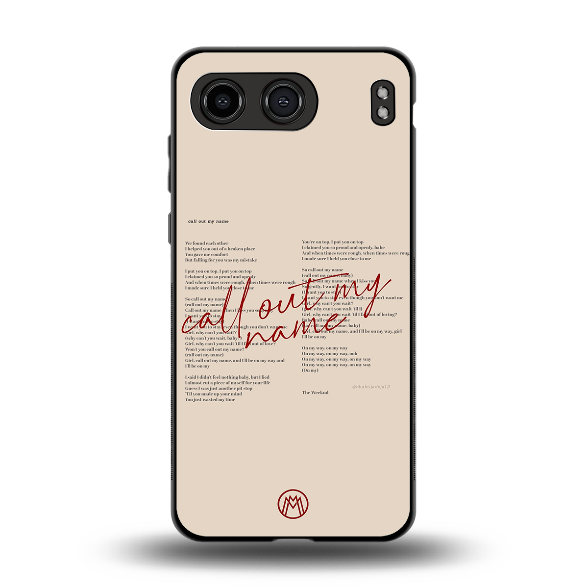 call out my name back phone cover | glass case for oneplus nord 4