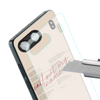 call out my name back phone cover | glass case for oneplus nord 4